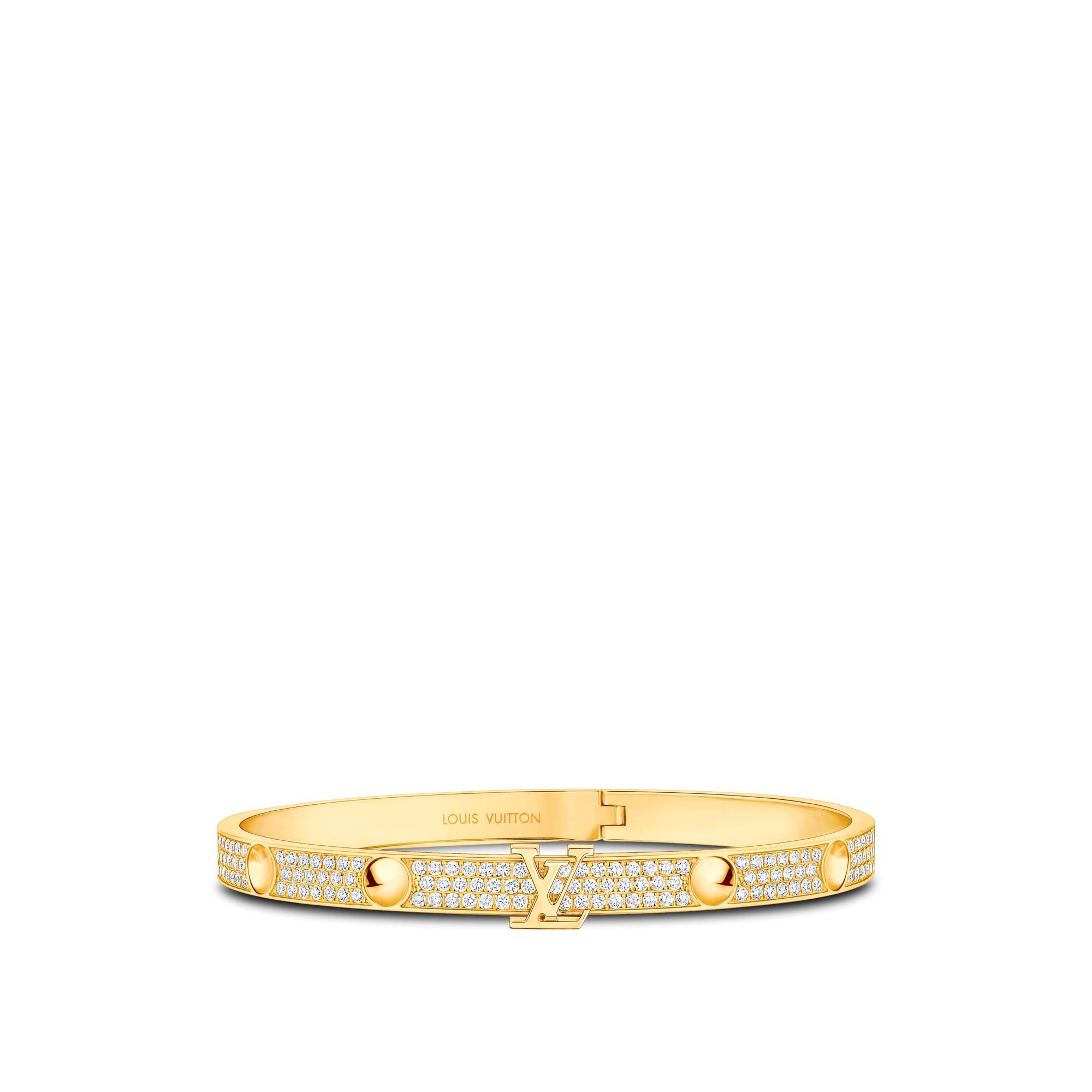 Empreinte Medium Bangle, Yellow Gold and Diamonds  in Jewelry