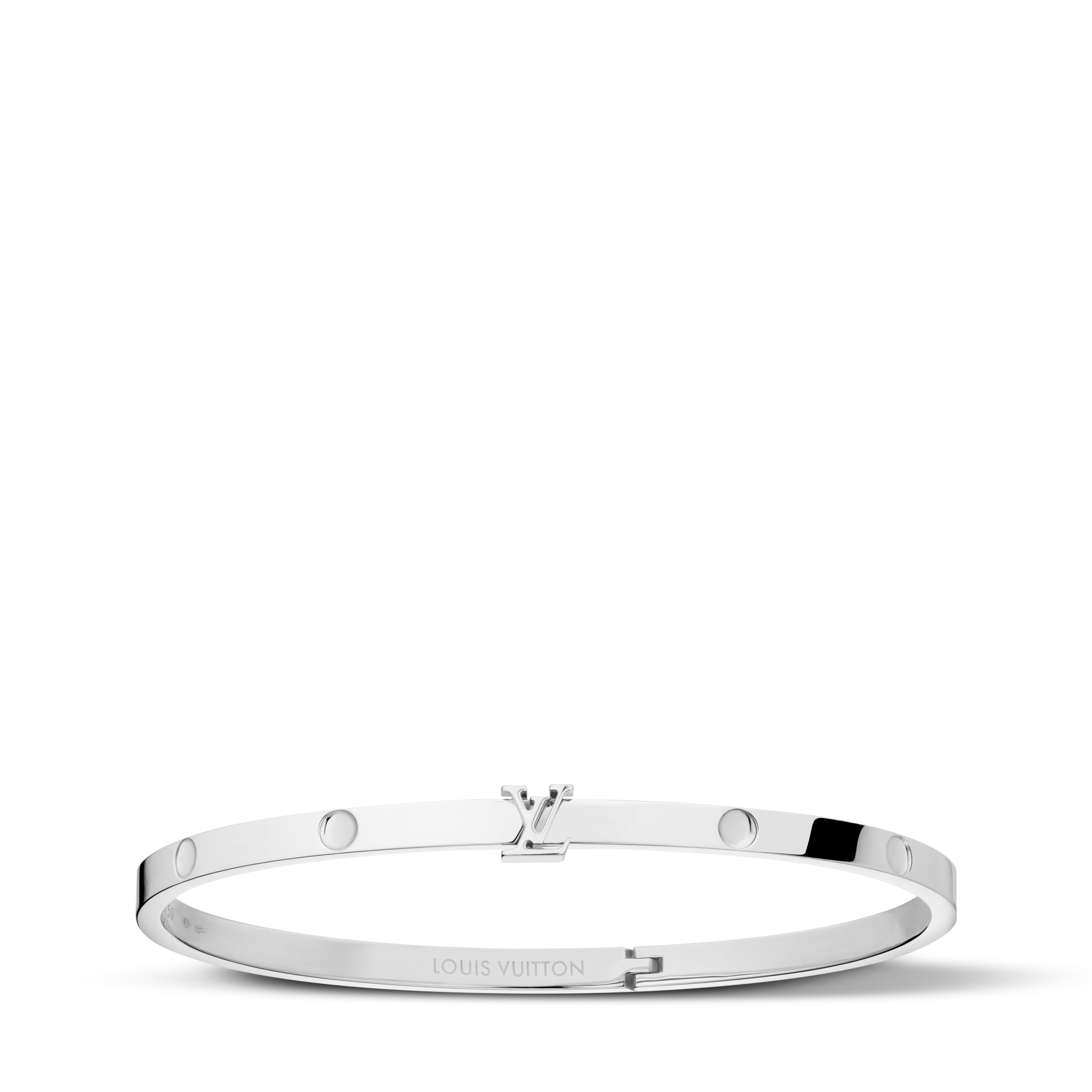 Empreinte Small Bangle, White Gold  in Jewelry