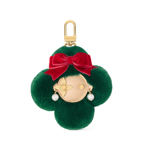 Festive Vivienne Bag Charm front view
