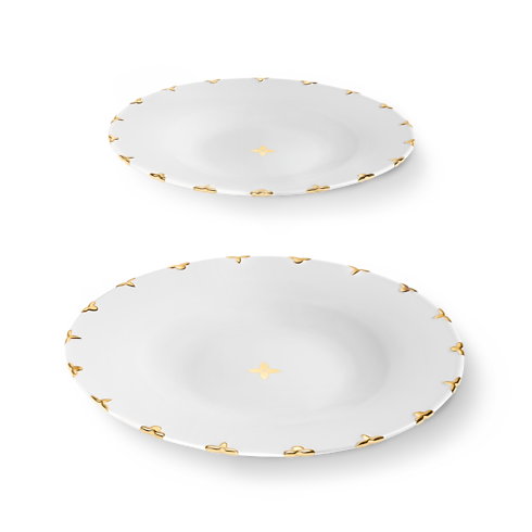 Flower Crown Set of 2 Dessert Plates in Home, Lifestyle and Library's Art of Dining } collections by Louis Vuitton (Product zoom)