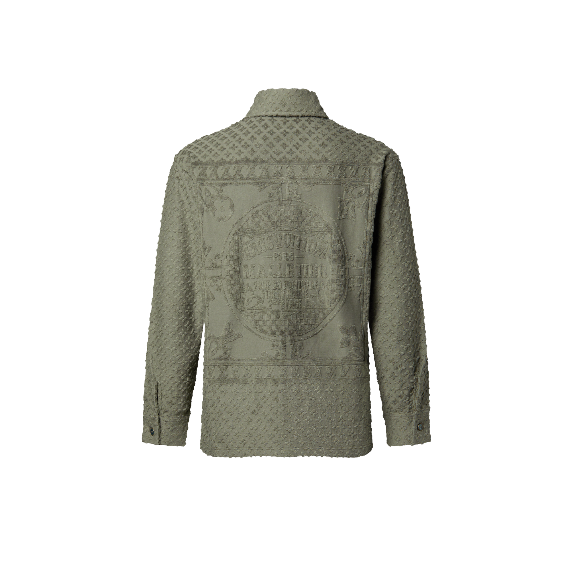 French Terry Jacquard Overshirt  in Men