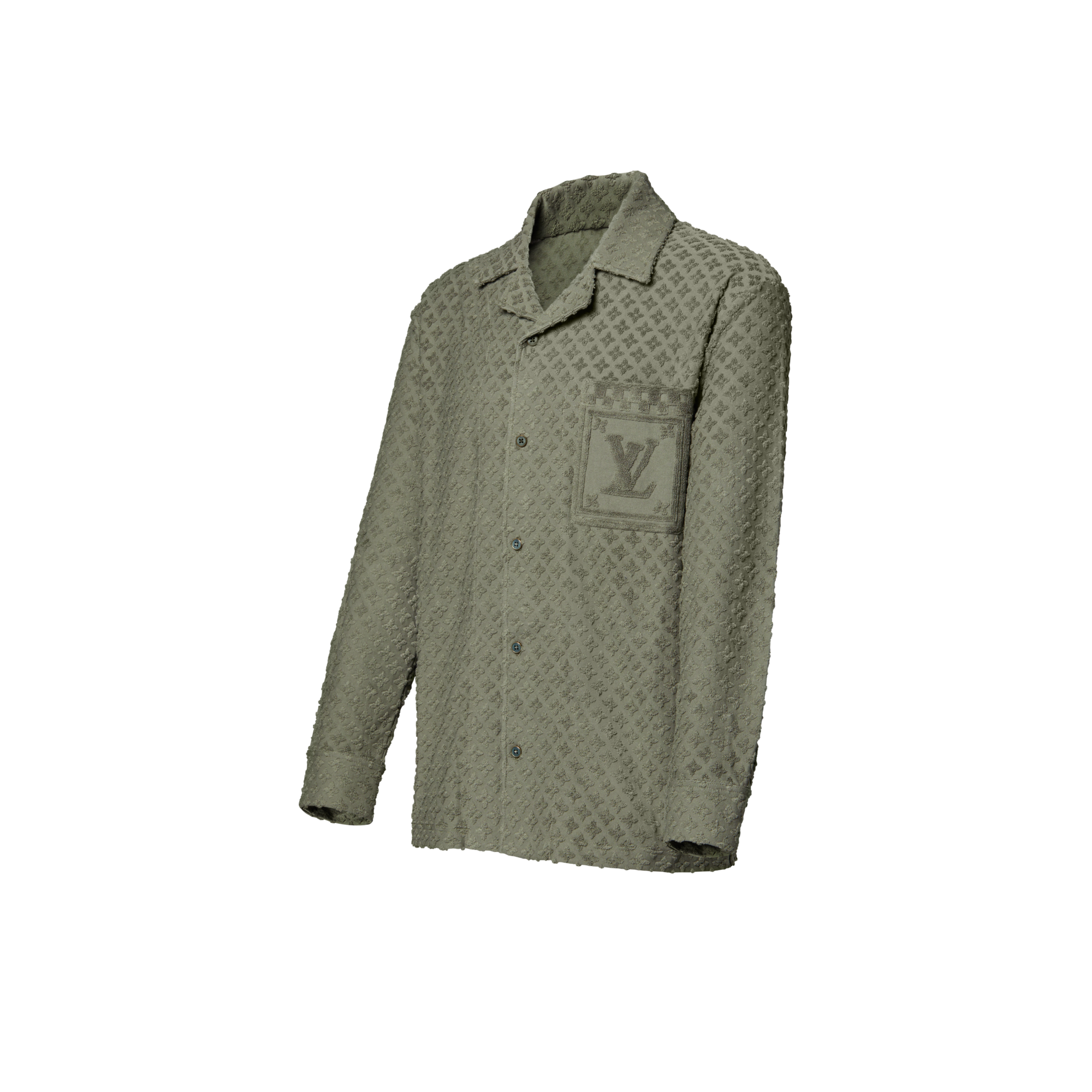 French Terry Jacquard Overshirt  in Men