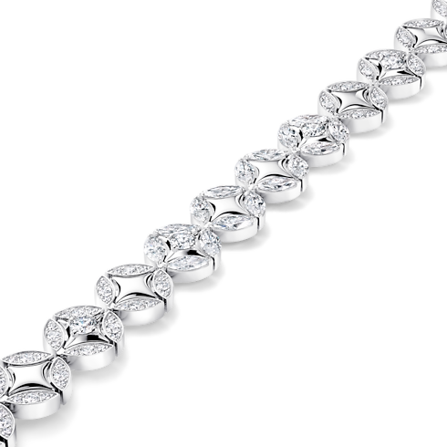 Galaxie Bracelet, White Gold and Diamonds in Les Extraordinaires's Jewelry Bracelets collections by Louis Vuitton (Product zoom)