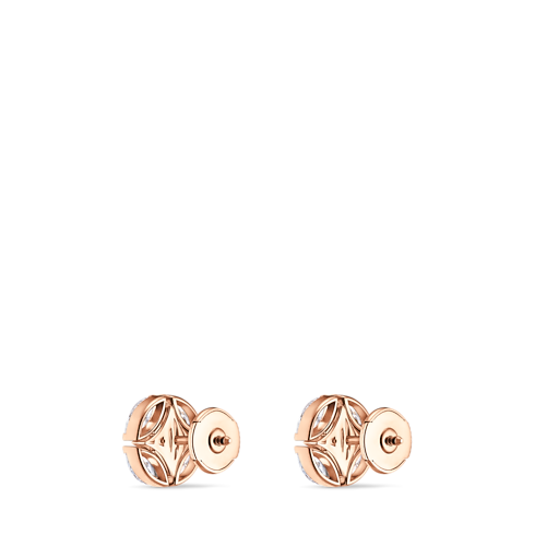 Galaxie Ear Studs, Rose Gold and Diamonds in Les Extraordinaires's Jewelry Earrings collections by Louis Vuitton (Product zoom)