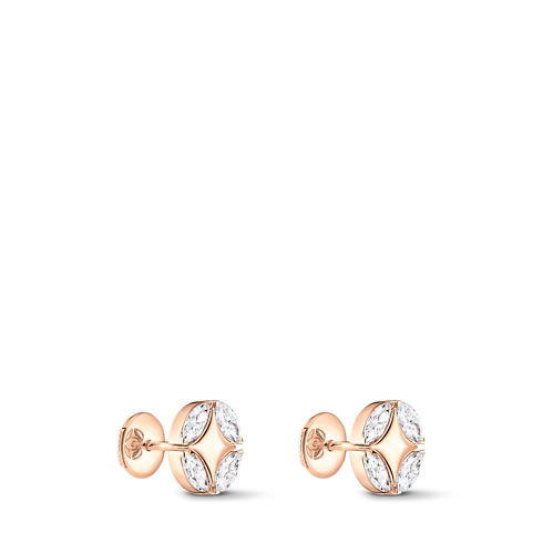 Galaxie Ear Studs, Rose Gold and Diamonds in Les Extraordinaires's Jewelry Earrings collections by Louis Vuitton (Product zoom)
