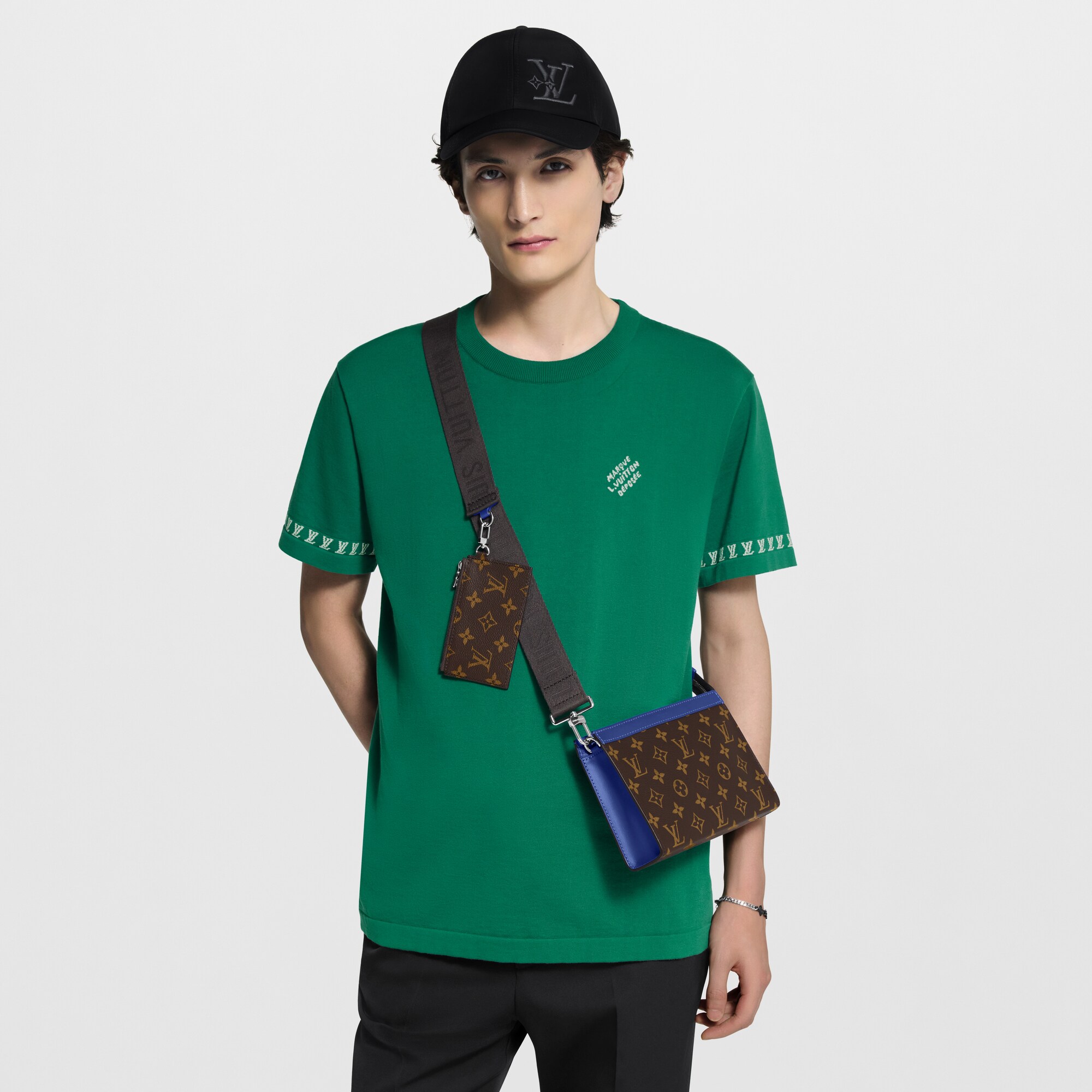 Gaston Wearable Wallet Monogram Macassar Canvas in Bags and Small Leather Goods