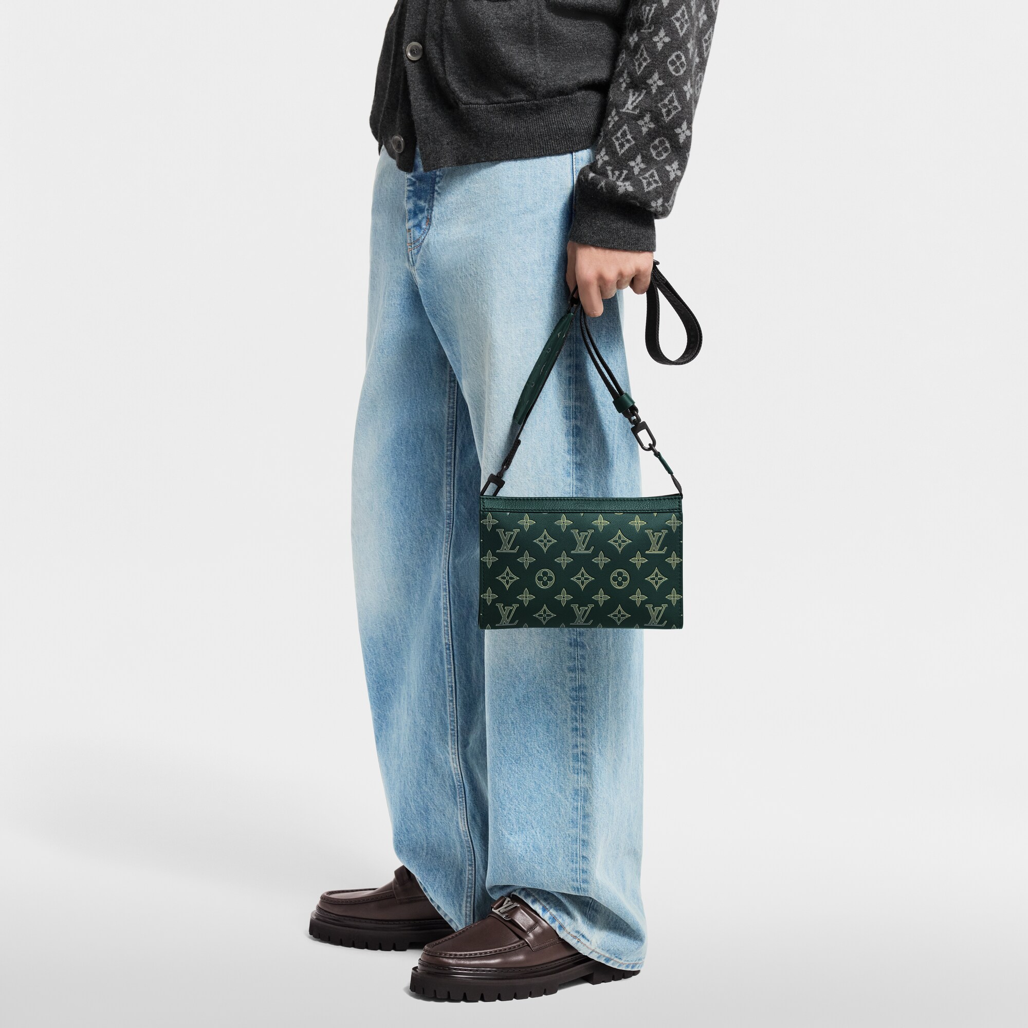 حقيبة Gaston Wearable Wallet جلد مونوجرام Shadow in الرجال