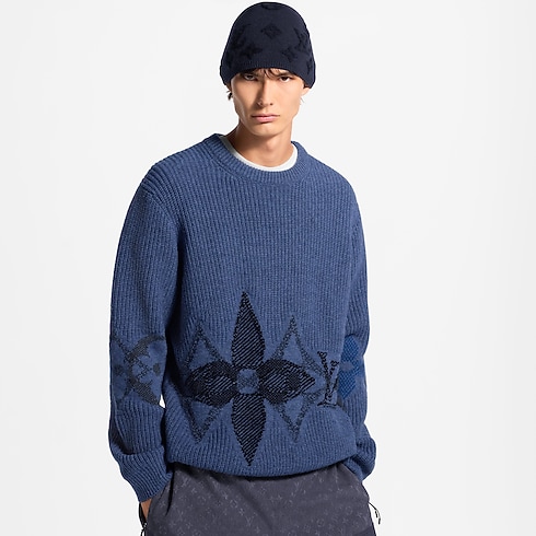 كنزة Graphic بياقة مستديرة in الجديد's للرجال مجموعة LV Ski للرجال collections by Louis Vuitton (تكبير صورة المنتج)