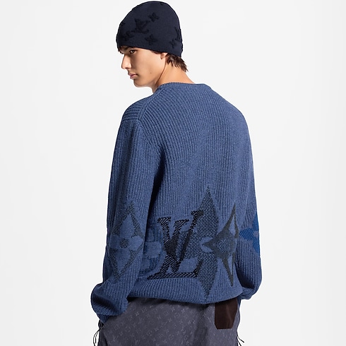 كنزة Graphic بياقة مستديرة in الجديد's للرجال مجموعة LV Ski للرجال collections by Louis Vuitton (تكبير صورة المنتج)