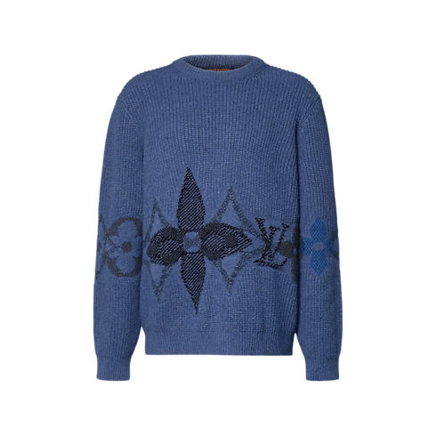 كنزة Graphic بياقة مستديرة in الجديد's للرجال مجموعة LV Ski للرجال collections by Louis Vuitton (تكبير صورة المنتج)