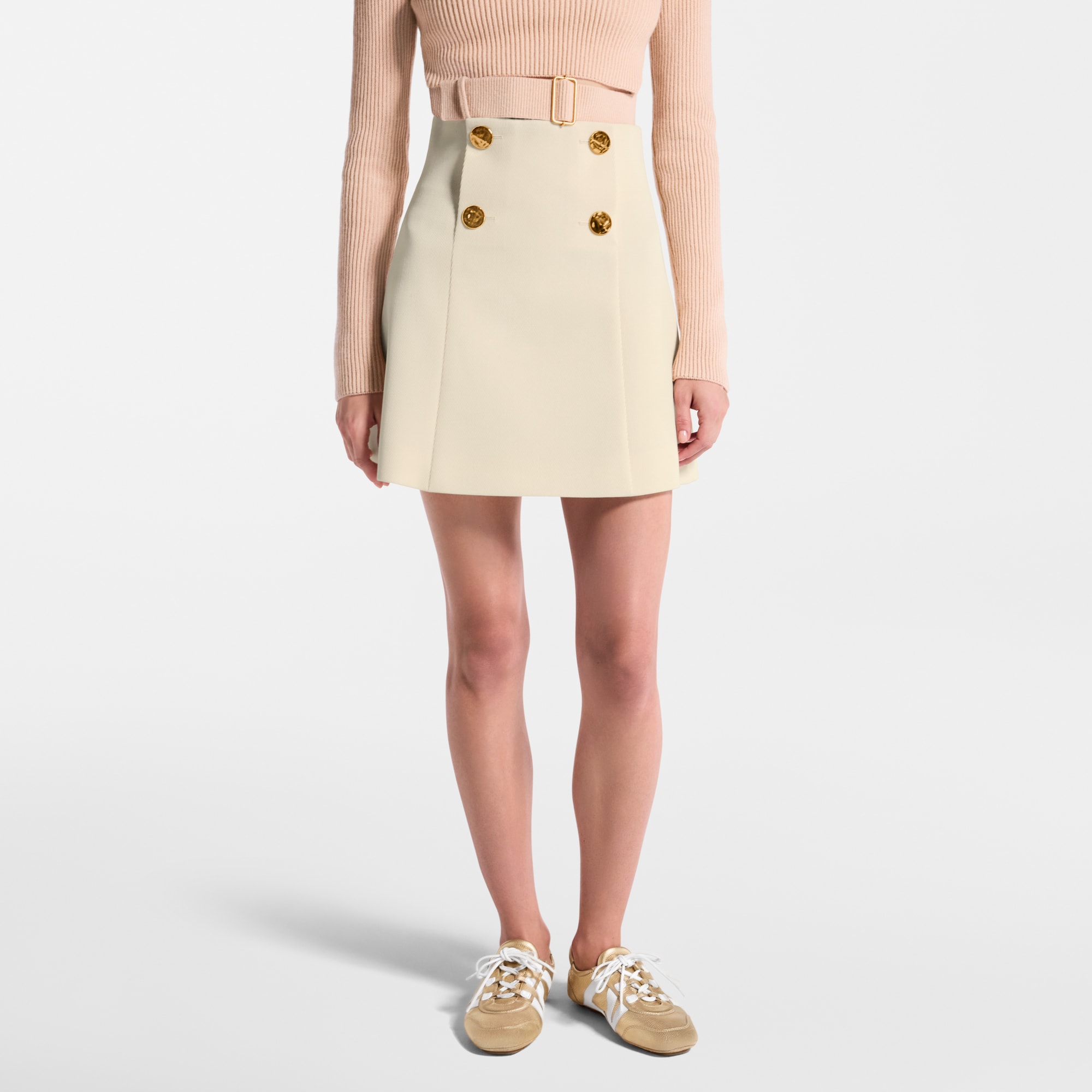 تنورة بأزرار مُستطرقة  in النساء