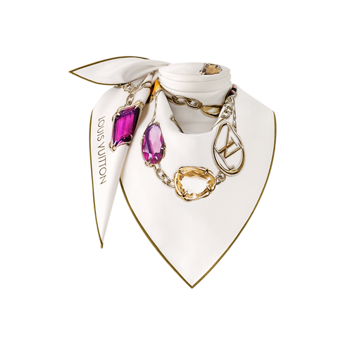 Heirloom Silk Triangle S00 in Women's Accessories Silk Squares and Bandeaus collections by Louis Vuitton (Product zoom)