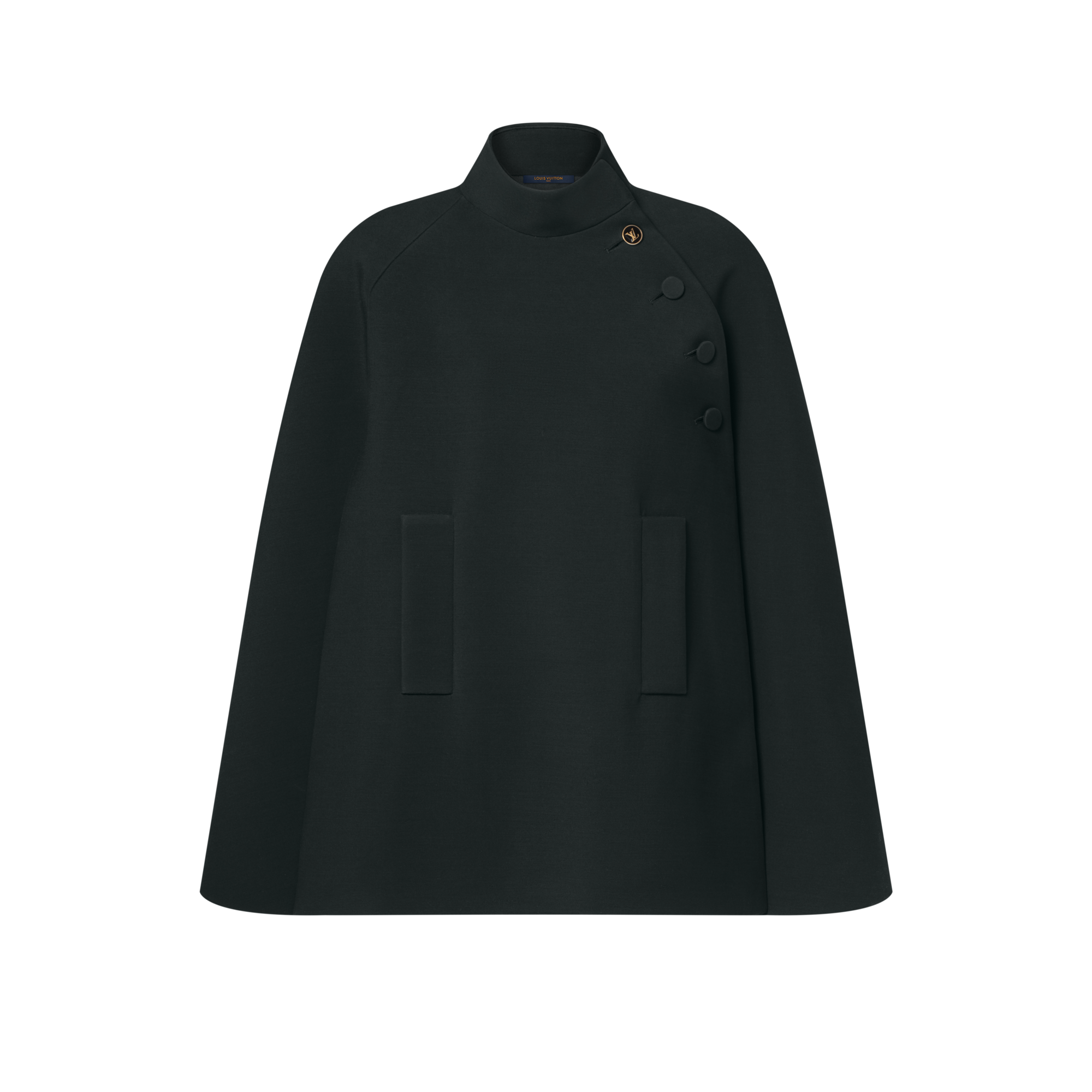 High Collar Cape Coat  in Women