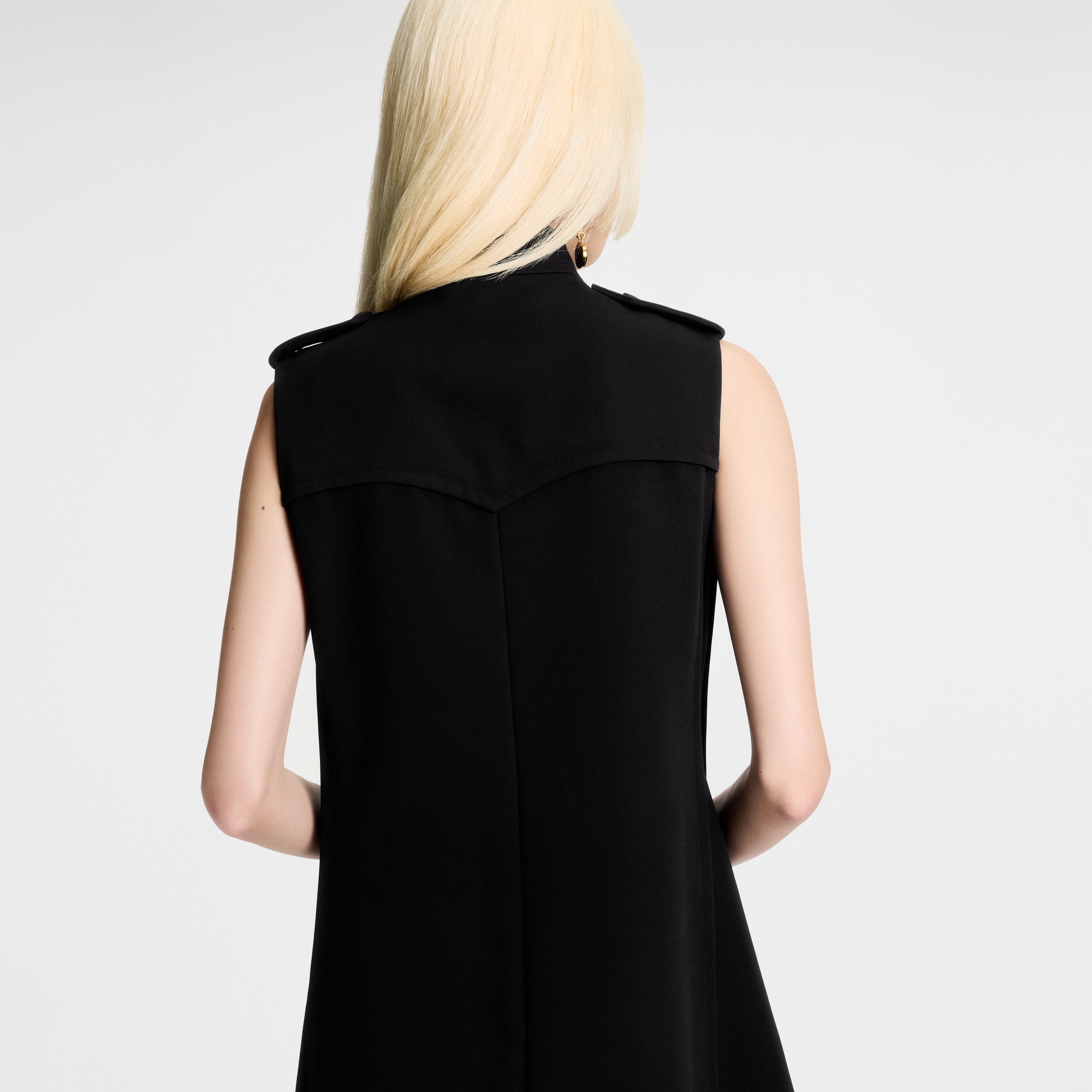 High Collar Zip-Up Dress  in النساء