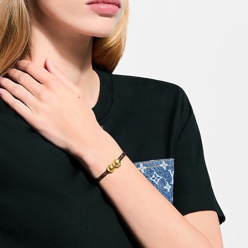 Historic Mini Monogram Bracelet cropped worn view