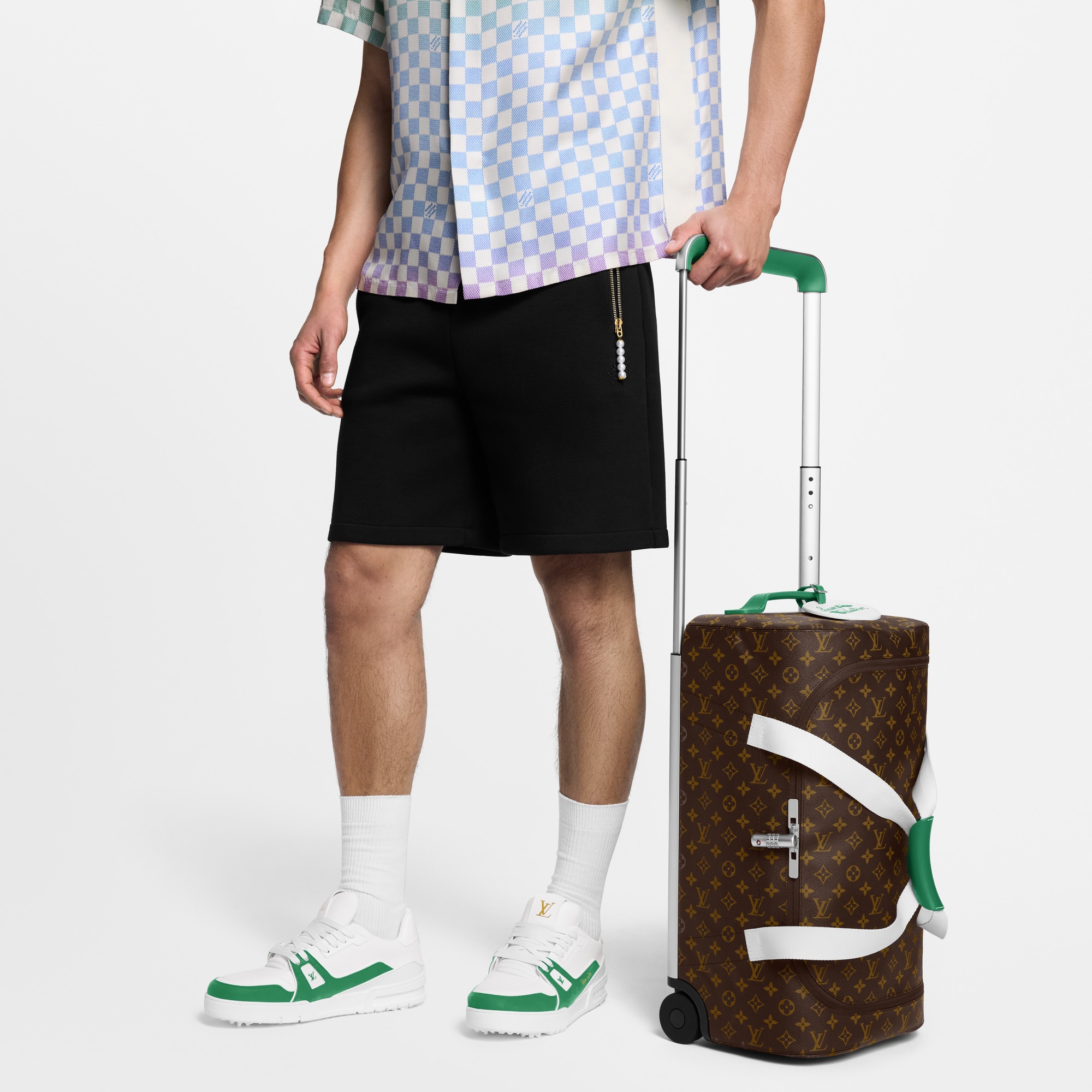 Horizon Soft Duffle 55 Monogram Macassar in Men