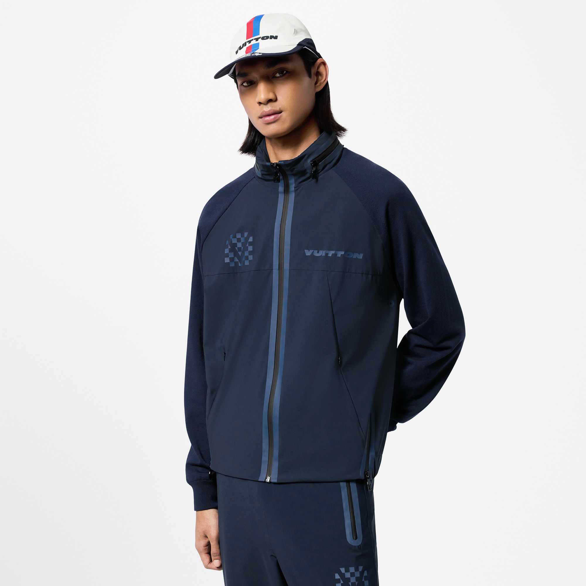 Hybrid Technical Hooded Blouson  in Men