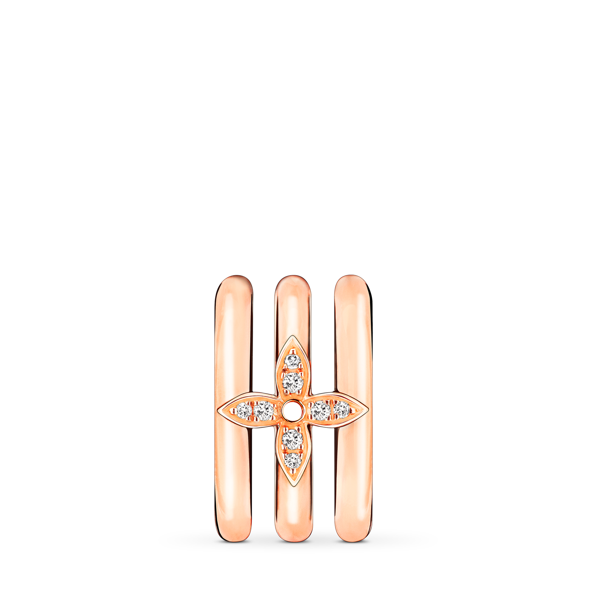 Idylle Blossom Ear Cuff, Pink Gold And Diamonds - Per Unit  in Jewelry