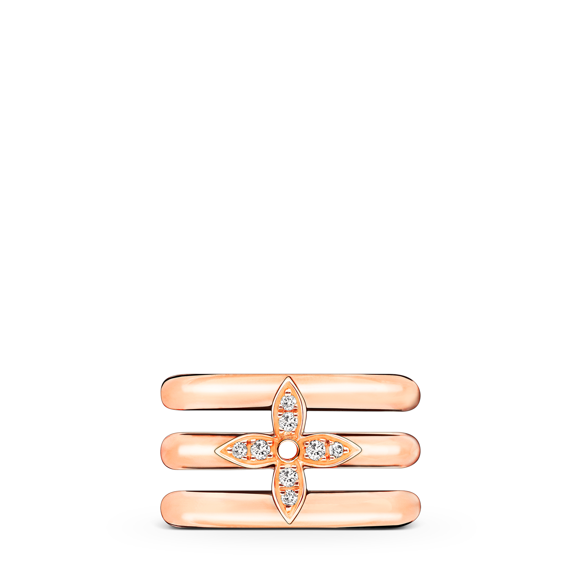 Idylle Blossom Ear Cuff, Pink Gold And Diamonds - Per Unit  in Jewelry