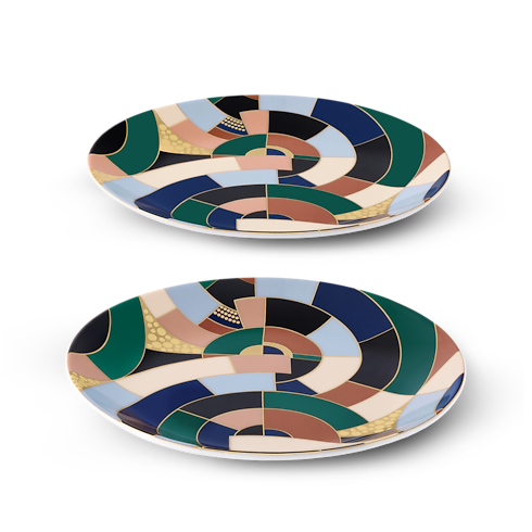 Illusion Set of 2 Bread Plates in Trunks, Travel and Home's Home and Art of Dining Art of Dining collections by Louis Vuitton (Product zoom)