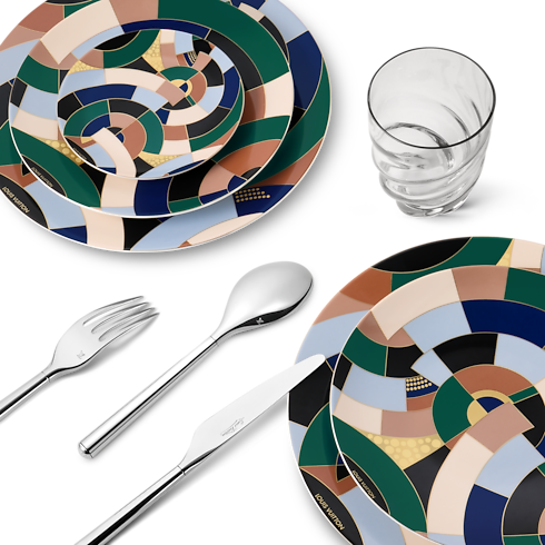 Illusion Set of 2 Dessert Plates in Trunks, Travel and Home's Home and Art of Dining Art of Dining collections by Louis Vuitton (Product zoom)