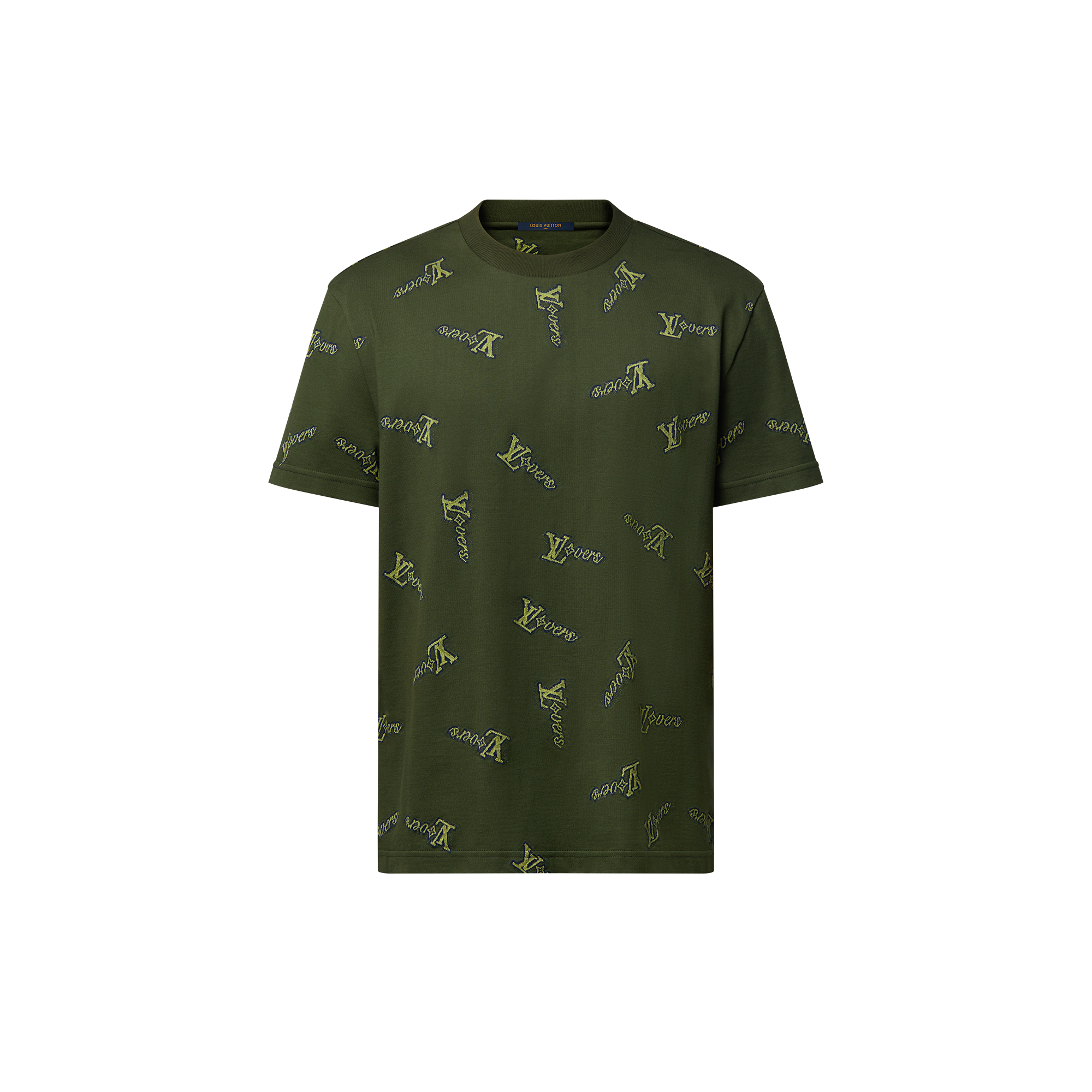 Jacquard Cotton T-Shirt  in Men