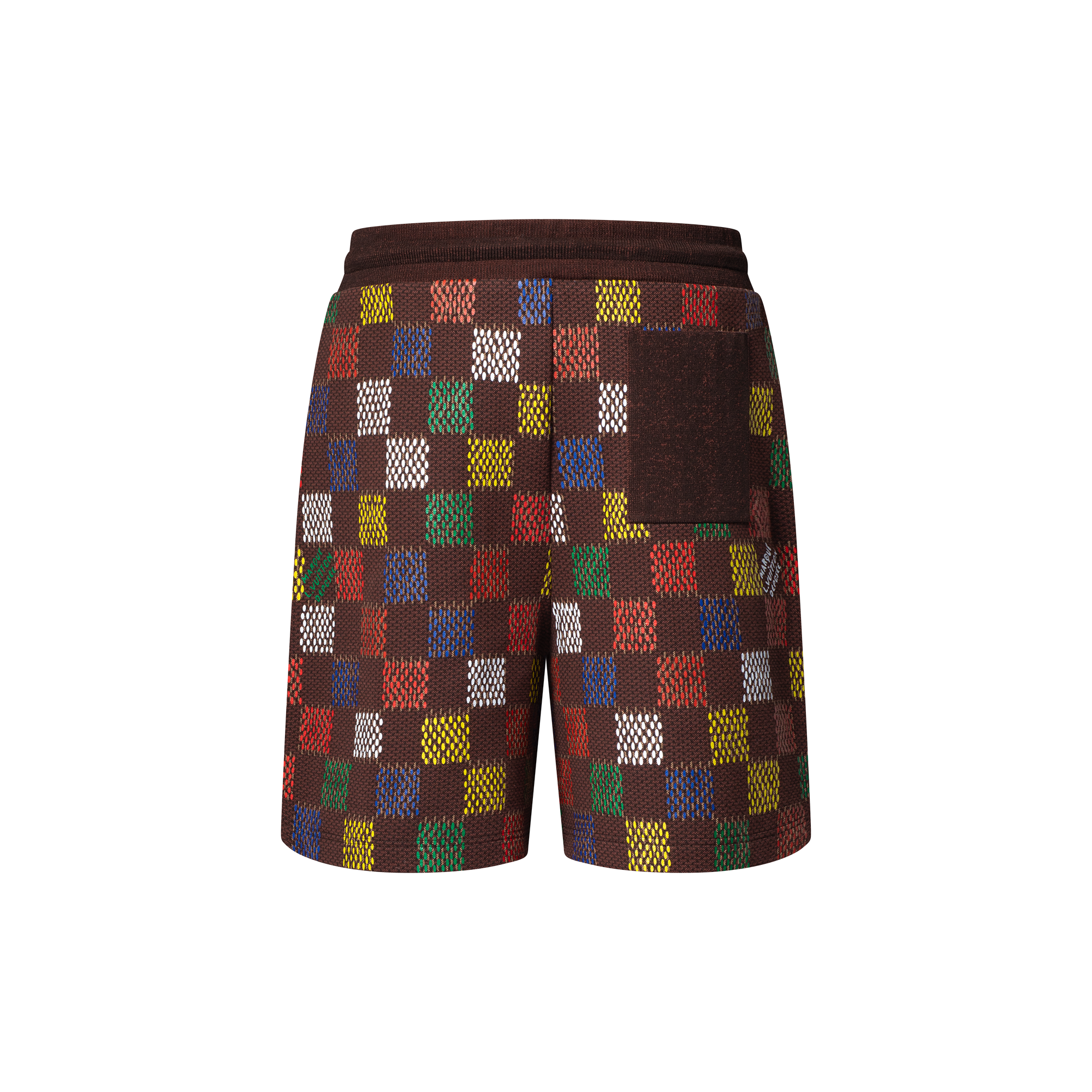 Jacquard Damier Cotton Jersey Shorts  in Men