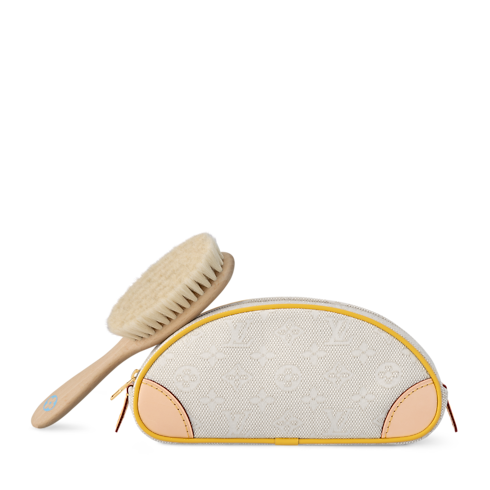 Jacquard Pouch With Brush in Gifts's Gifts for Babies } collections by Louis Vuitton (Product zoom)