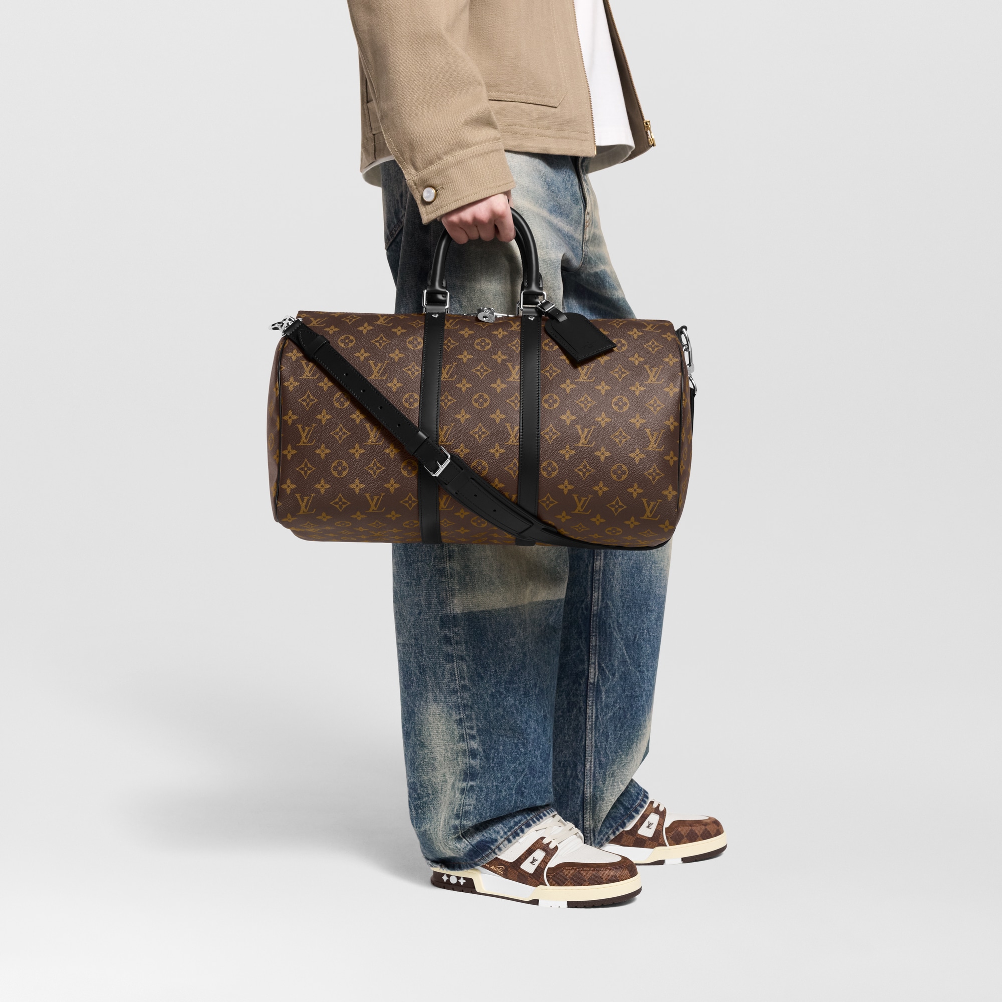 Keepall Bandoulière 45 Monogram Macassar in Men