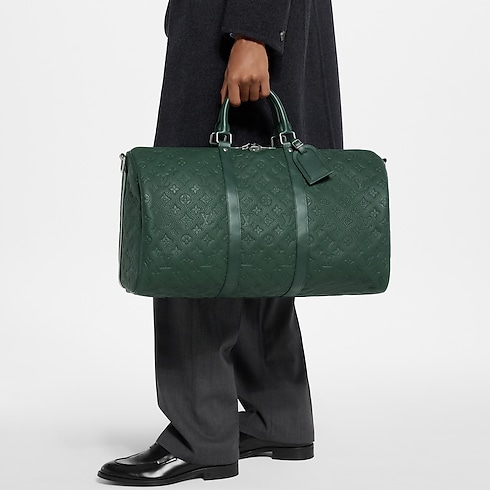 Keepall Bandoulière 50 Taurillon Monogram in Men's Travel Travel Bags collections by Louis Vuitton (Product zoom)