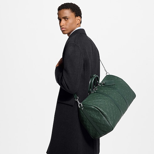 Keepall Bandoulière 50 Taurillon Monogram in Men's Travel Travel Bags collections by Louis Vuitton (Product zoom)
