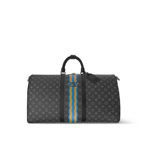 Keepall Bandoulière 55 Mon Monogram Monogram Eclipse in Gifts's Personalization Travel Personalization collections by Louis Vuitton (Product zoom)