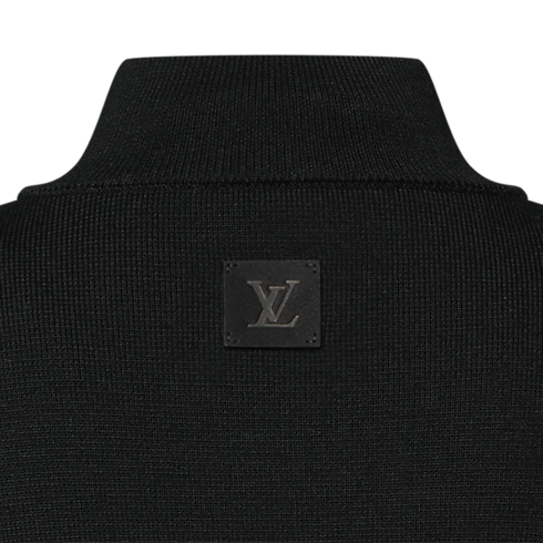 Knit Blouson With Leather Bands in Men's Ready to Wear All Ready-To-Wear collections by Louis Vuitton (Product zoom)