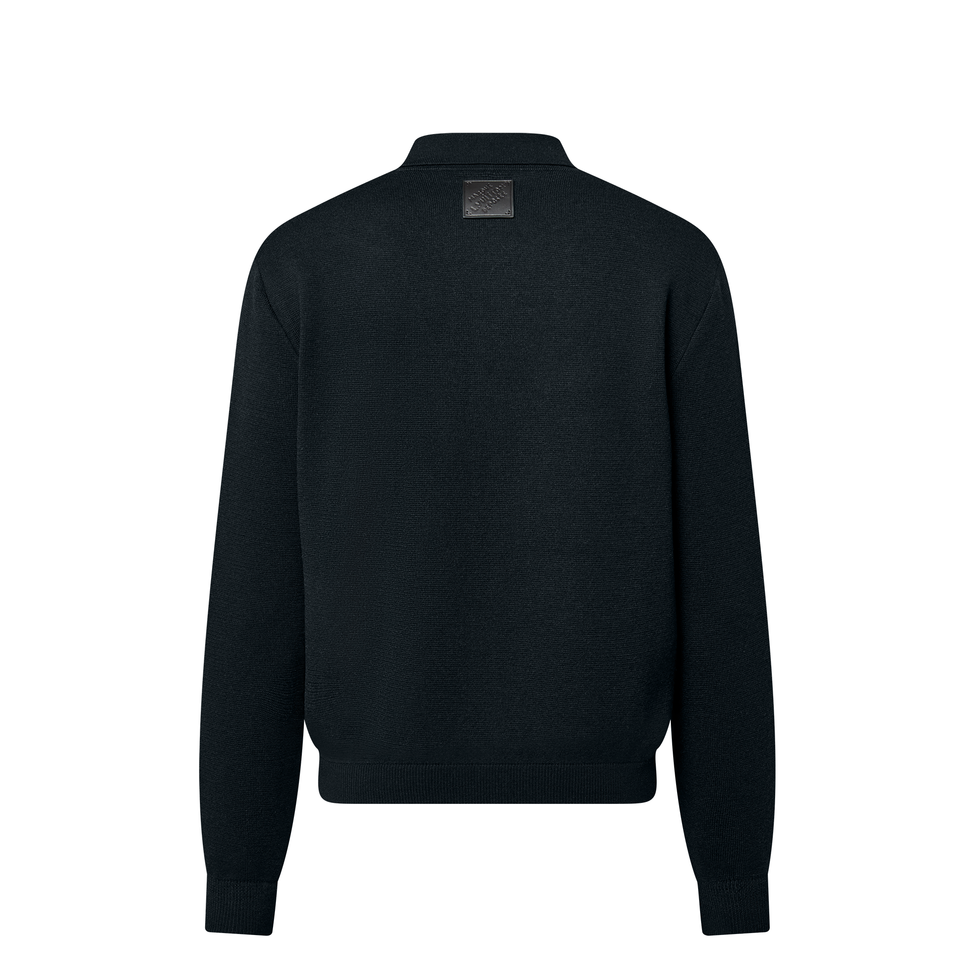 Knit Blouson With Leather Details  in Men