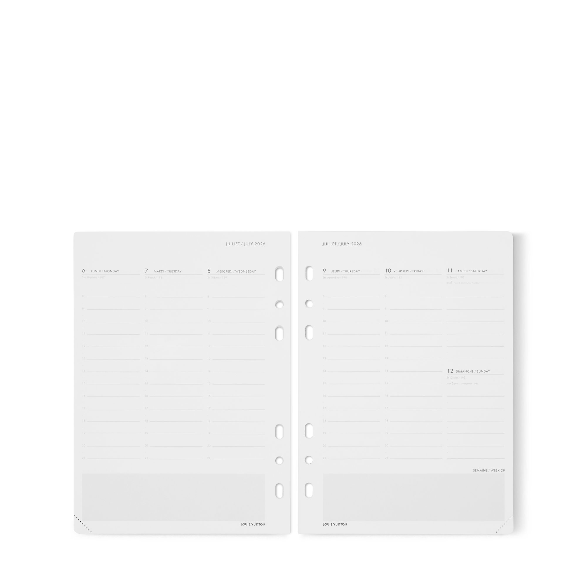 أوراق إعادة تعبئة الأجندة، بحجم كبير وعملي 2026  in الصناديق، السفر والمنزل