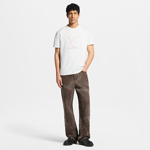 Laser Cut Signature T-Shirt in Men's Ready to Wear T-shirts and Polos collections by Louis Vuitton (Product zoom)