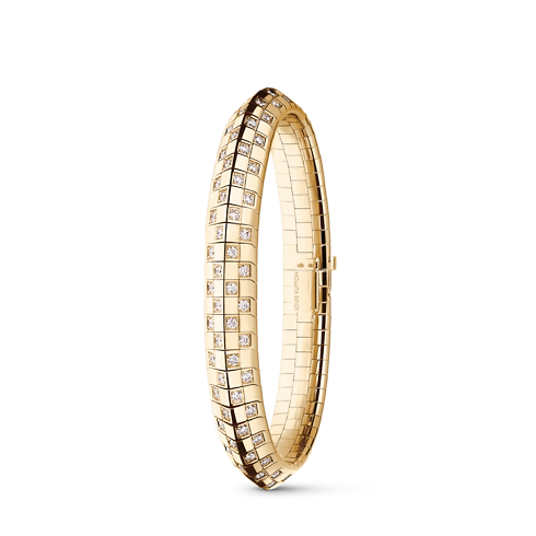 Le Damier de Louis Vuitton Double Row Bracelet, Yellow Gold and Diamonds in Jewelry's Categories Bracelets collections by Louis Vuitton (Product zoom)