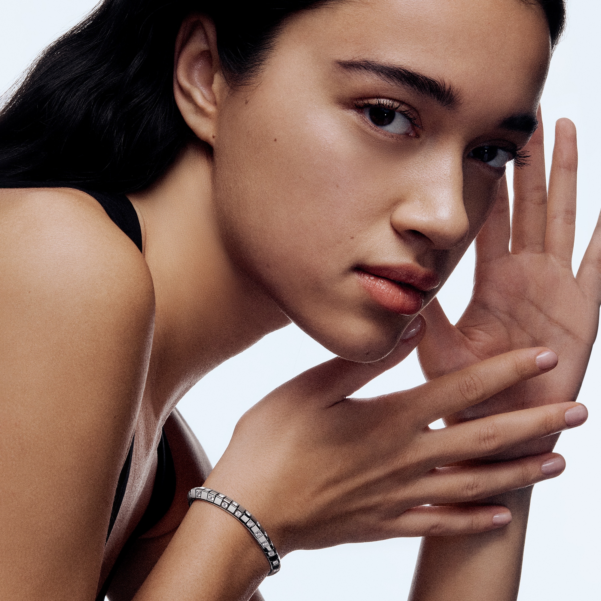 Le Damier de Louis Vuitton Large Bracelet, White Gold and Diamonds  in Jewelry