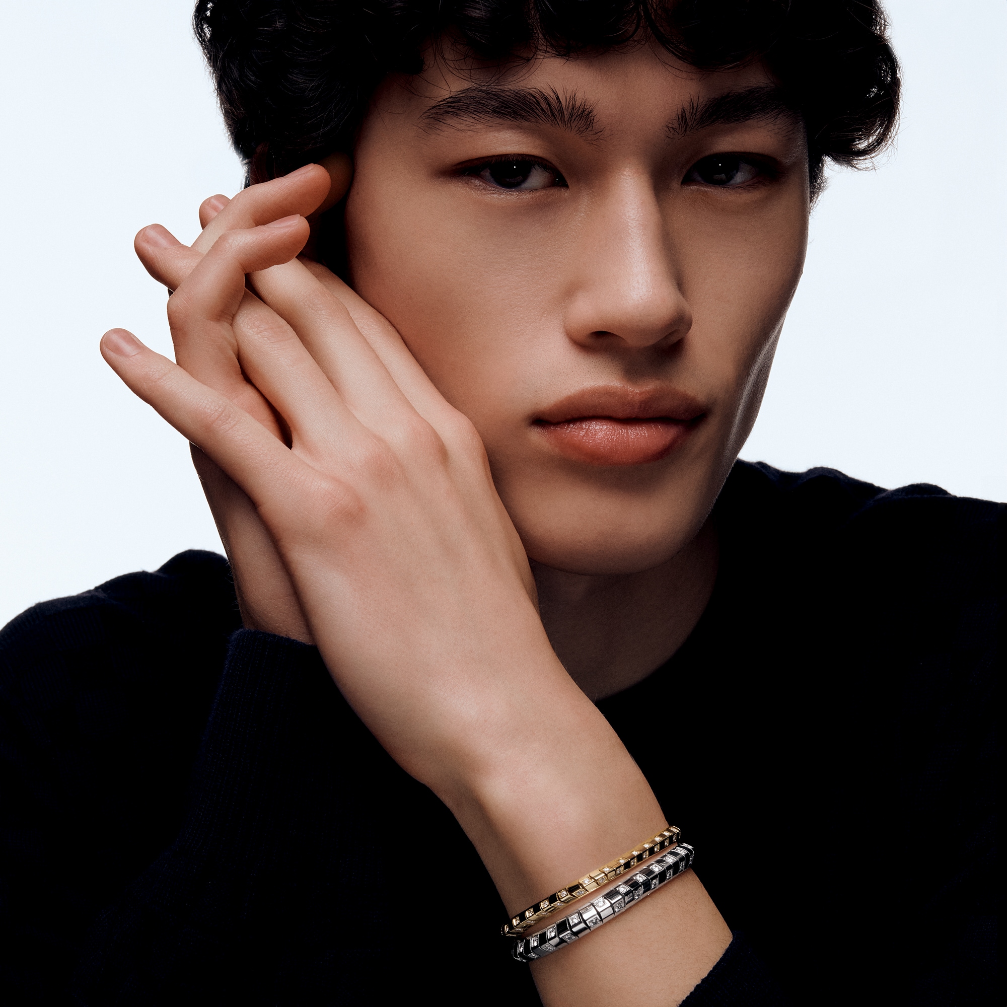 Le Damier de Louis Vuitton Large Bracelet, White Gold and Diamonds  in Jewelry