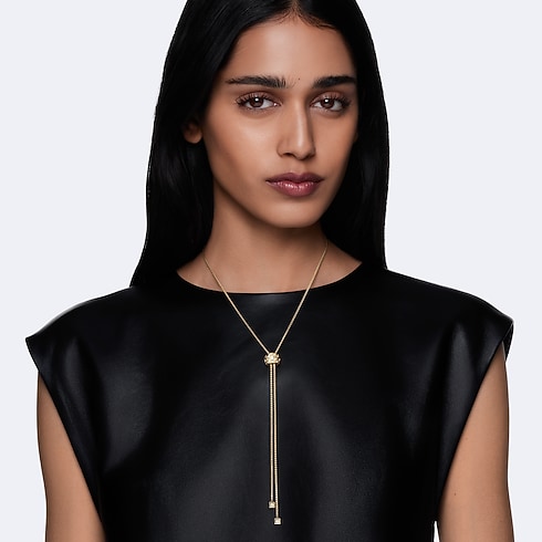 قلادة Le Damier de Louis Vuitton طويلة، من الذهب الأصفر والألماس in المجوهرات's الفئات القلادات collections by Louis Vuitton (تكبير صورة المنتج)