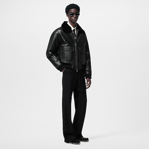 Leather Aviator Mink Collar in Men's Ready to Wear Outerwear and Coats collections by Louis Vuitton (Product zoom)