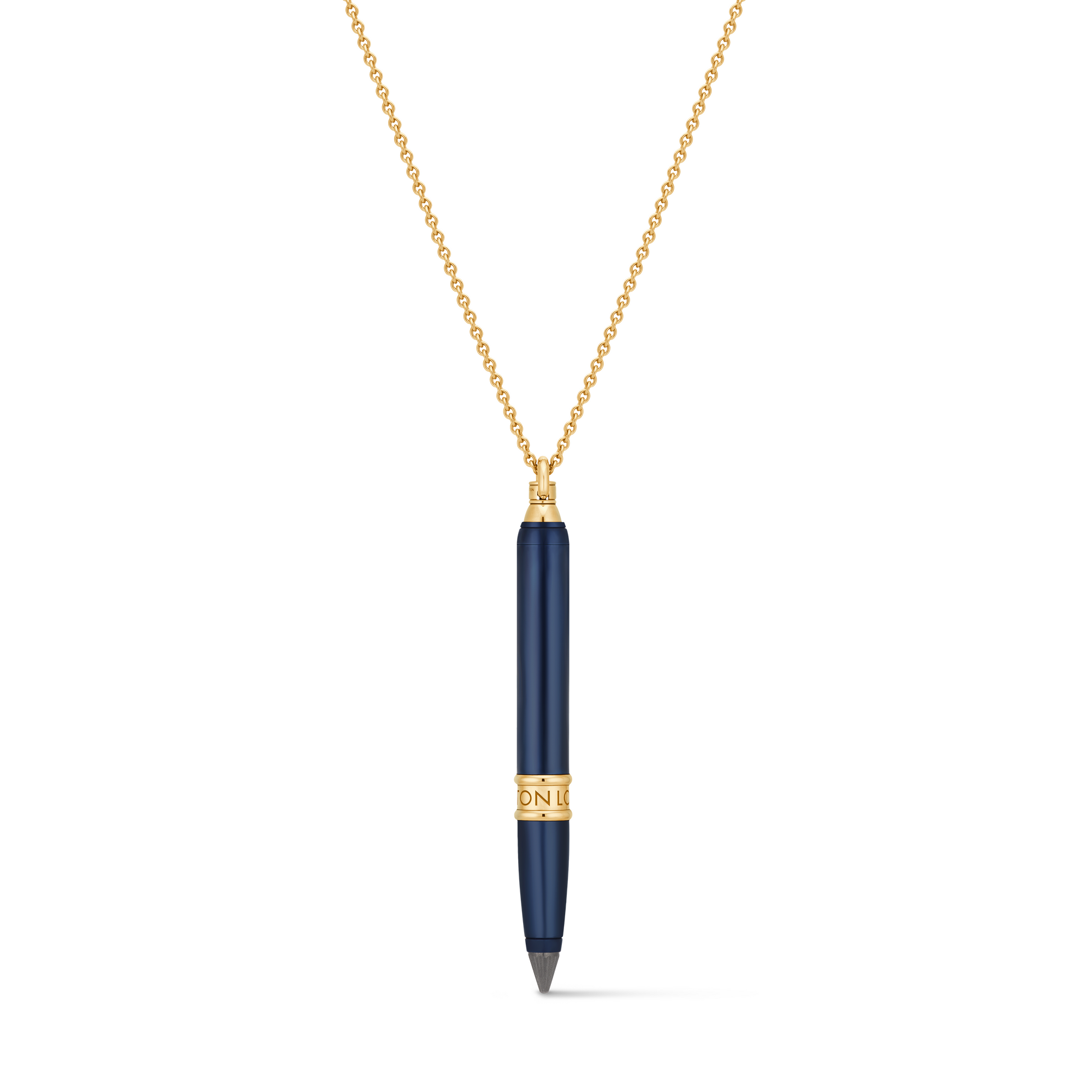 Les Gastons Vuitton Designer Pendant, Yellow Gold and Blue Titanium  in Les Extraordinaires