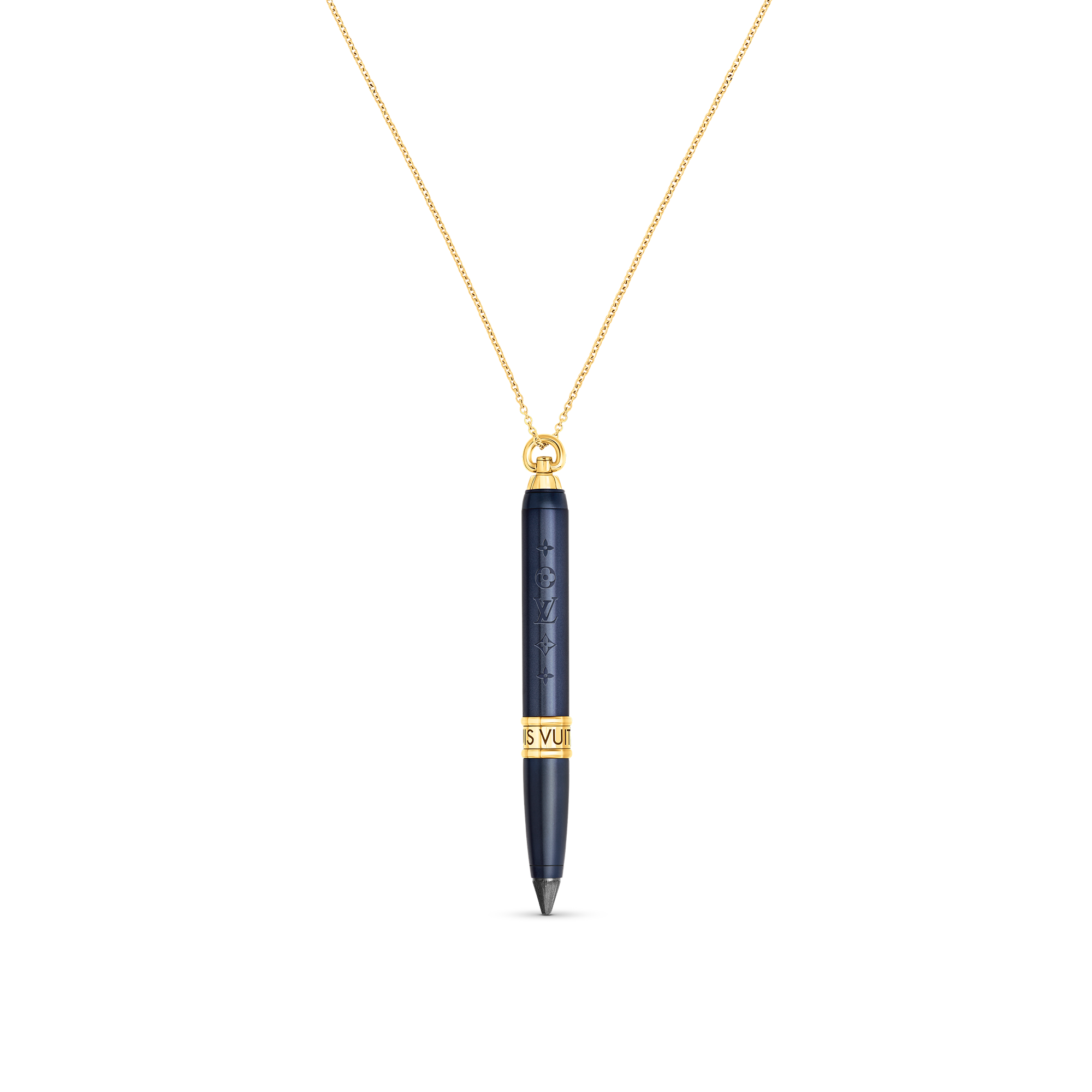 Les Gastons Vuitton Designer Pendant, Yellow Gold and Blue Titanium  in Les Extraordinaires