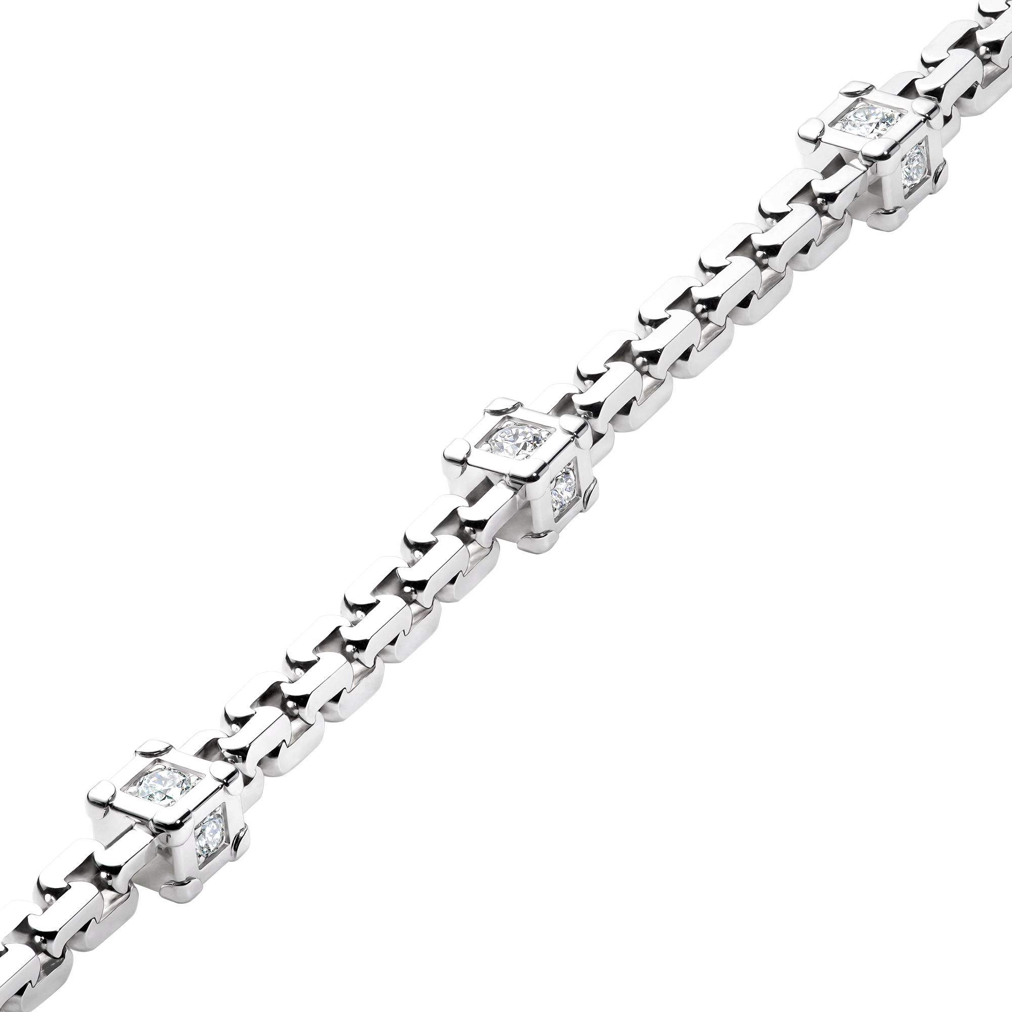 Les Gastons Vuitton Trunk Bracelet, White Gold and Diamonds  in Jewelry