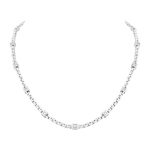 Les Gastons Vuitton Trunk Necklace, White Gold and Diamonds in Les Extraordinaires's Jewelry Necklaces and Pendants collections by Louis Vuitton (Product zoom)