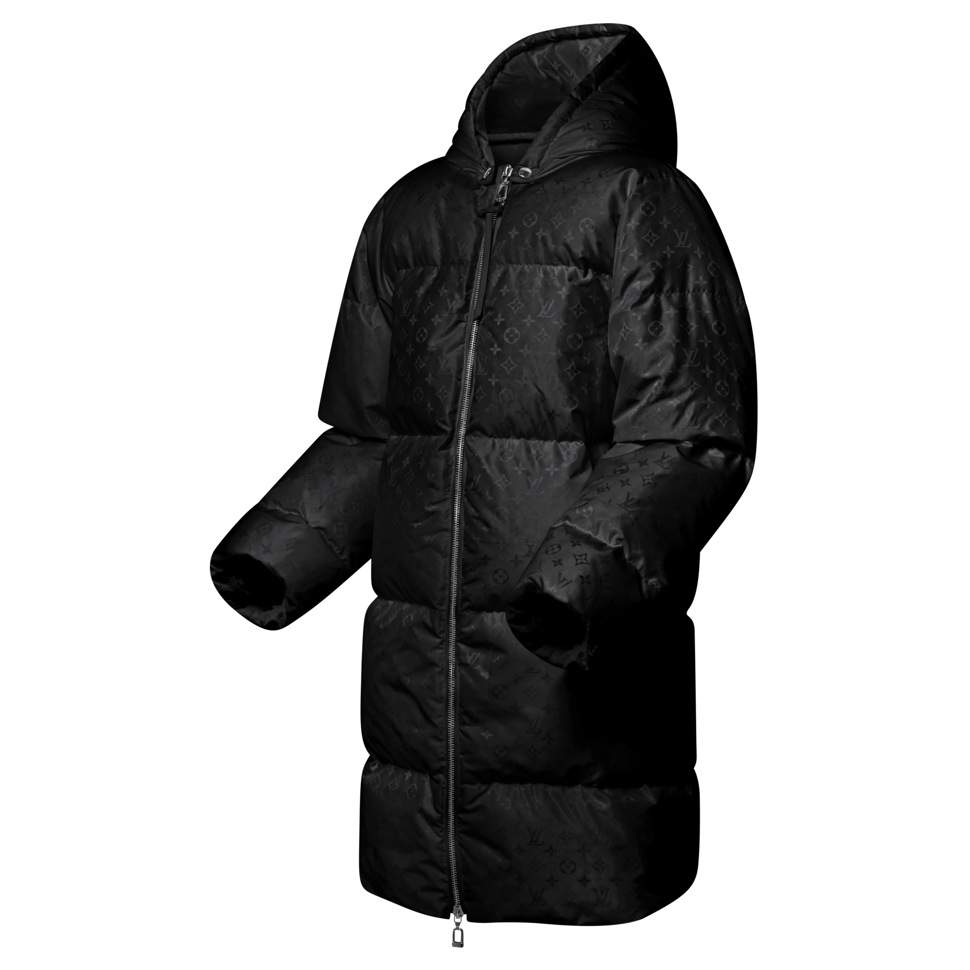 Long Monogram Puffer Jacket  in Women