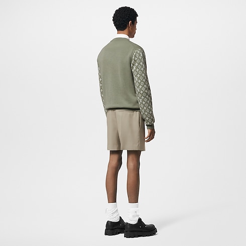 Long-Sleeved Cashmere Mix Signature Crewneck in Men's Ready to Wear T-shirts and Polos collections by Louis Vuitton (Product zoom)