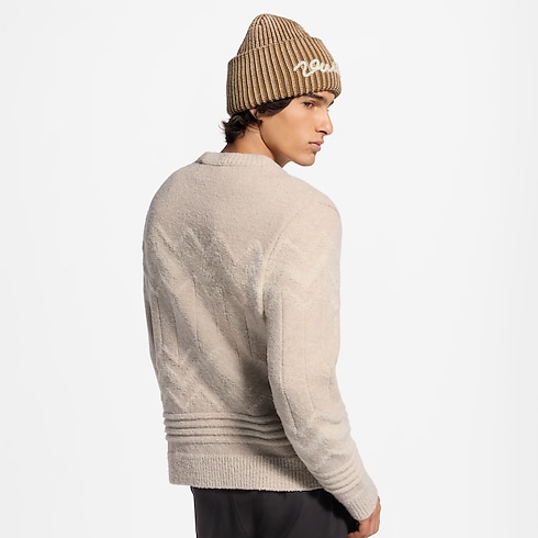 Long-Sleeved Jacquard Signature Pullover in Men's Ready to Wear All Ready-To-Wear collections by Louis Vuitton (Product zoom)