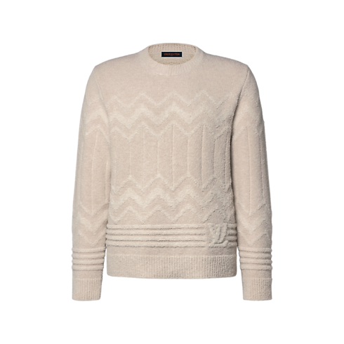 Long-Sleeved Jacquard Signature Pullover in Men's Ready to Wear All Ready-To-Wear collections by Louis Vuitton (Product zoom)