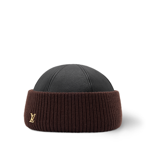 LV Artic Leather & Knit Beanie S00 in Women's Accessories Hats & Caps collections by Louis Vuitton (Product zoom)
